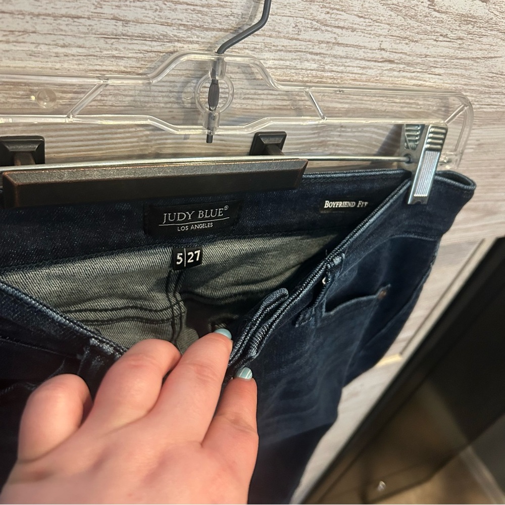 Judy Blue dark wash jeans boyfriend fit 5/27 - Picture 3 of 5